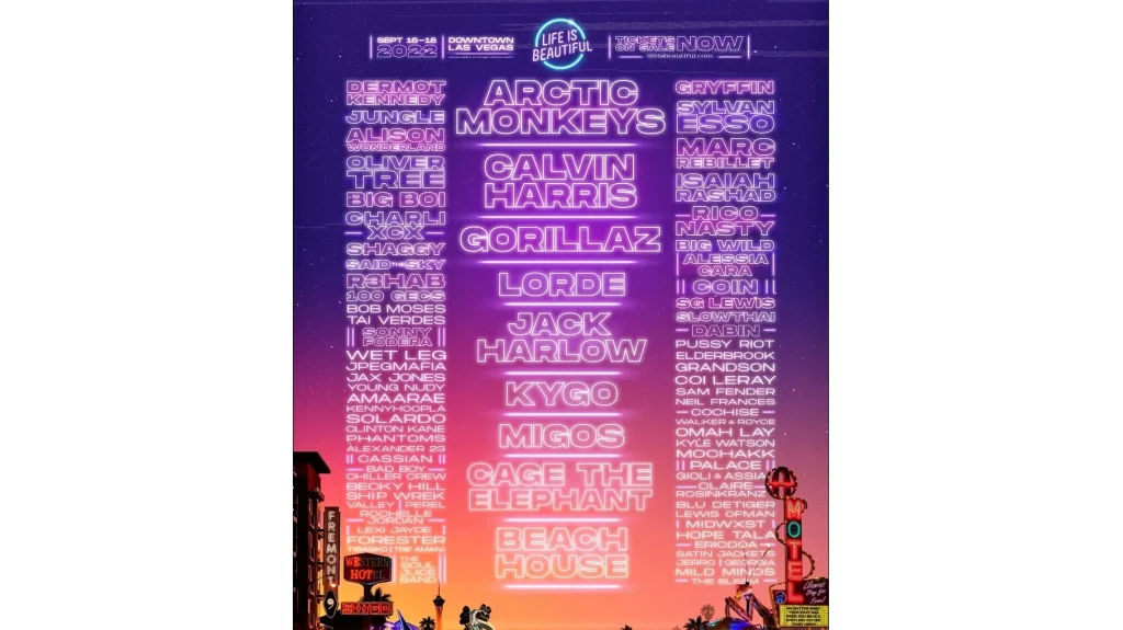 Life Is Beautiful 2022 Lineup